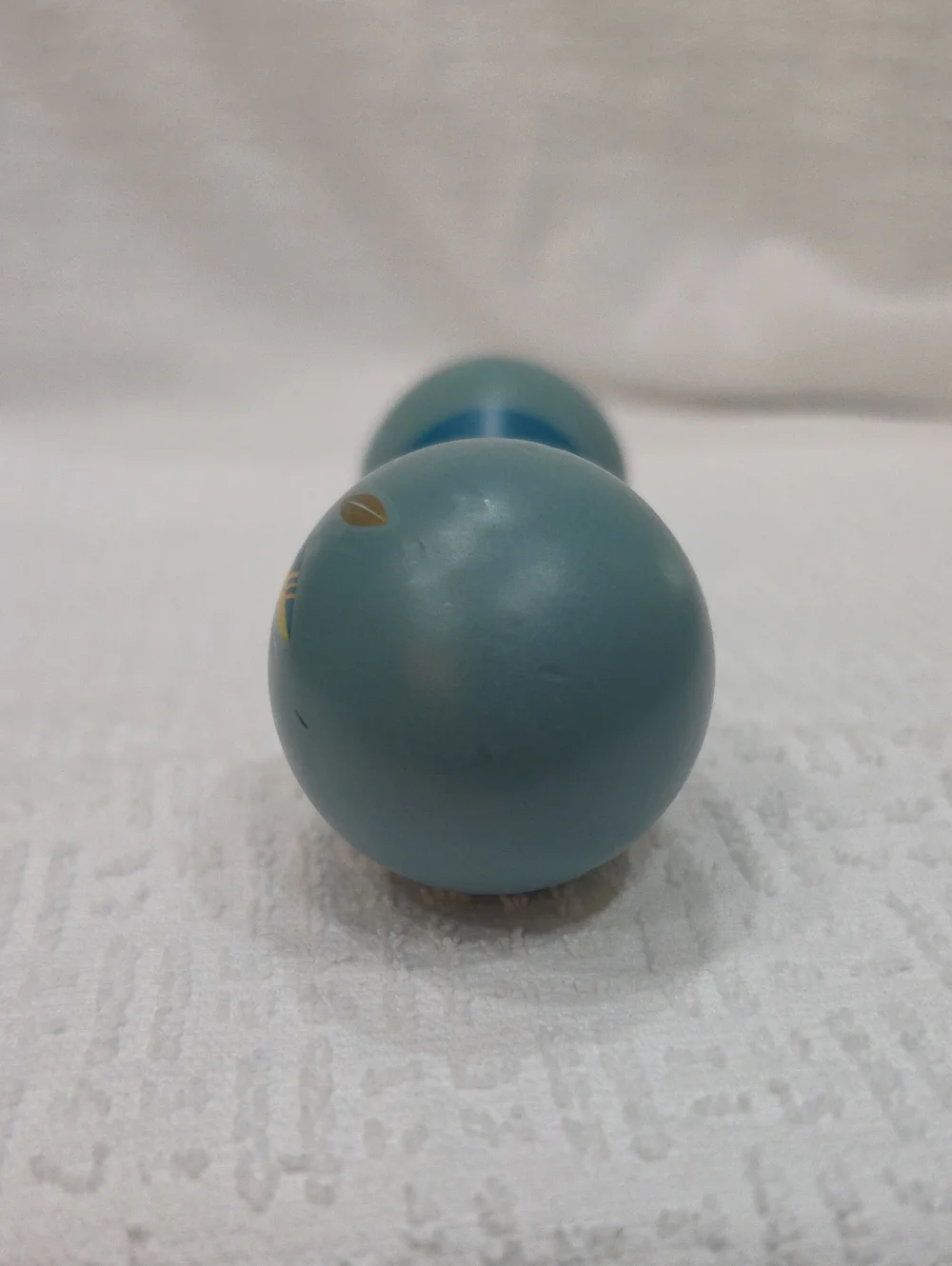 ☆ Moulin Roty - Le Voyage D'olga Blue Double Maracas Wooden Baby Rattle ☆